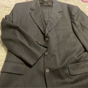 Tom James Suit Pants/Classic Gray Pinstripe Men's Blazer
